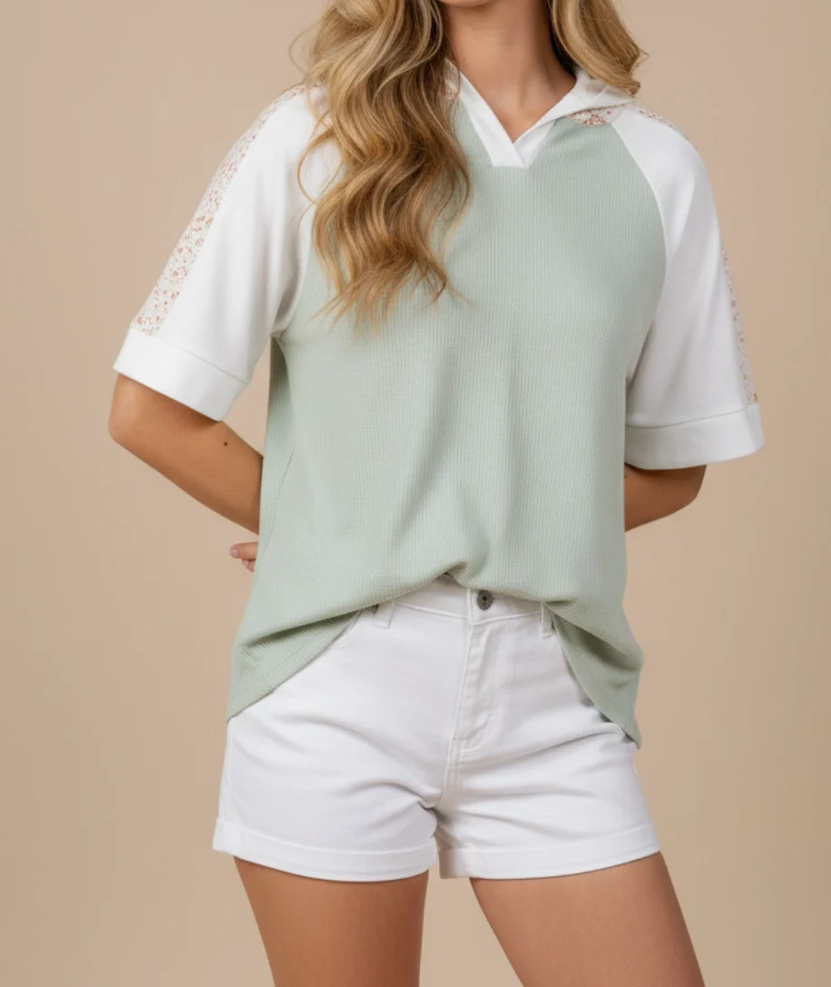 Sweet Floral Hoodie SAGE